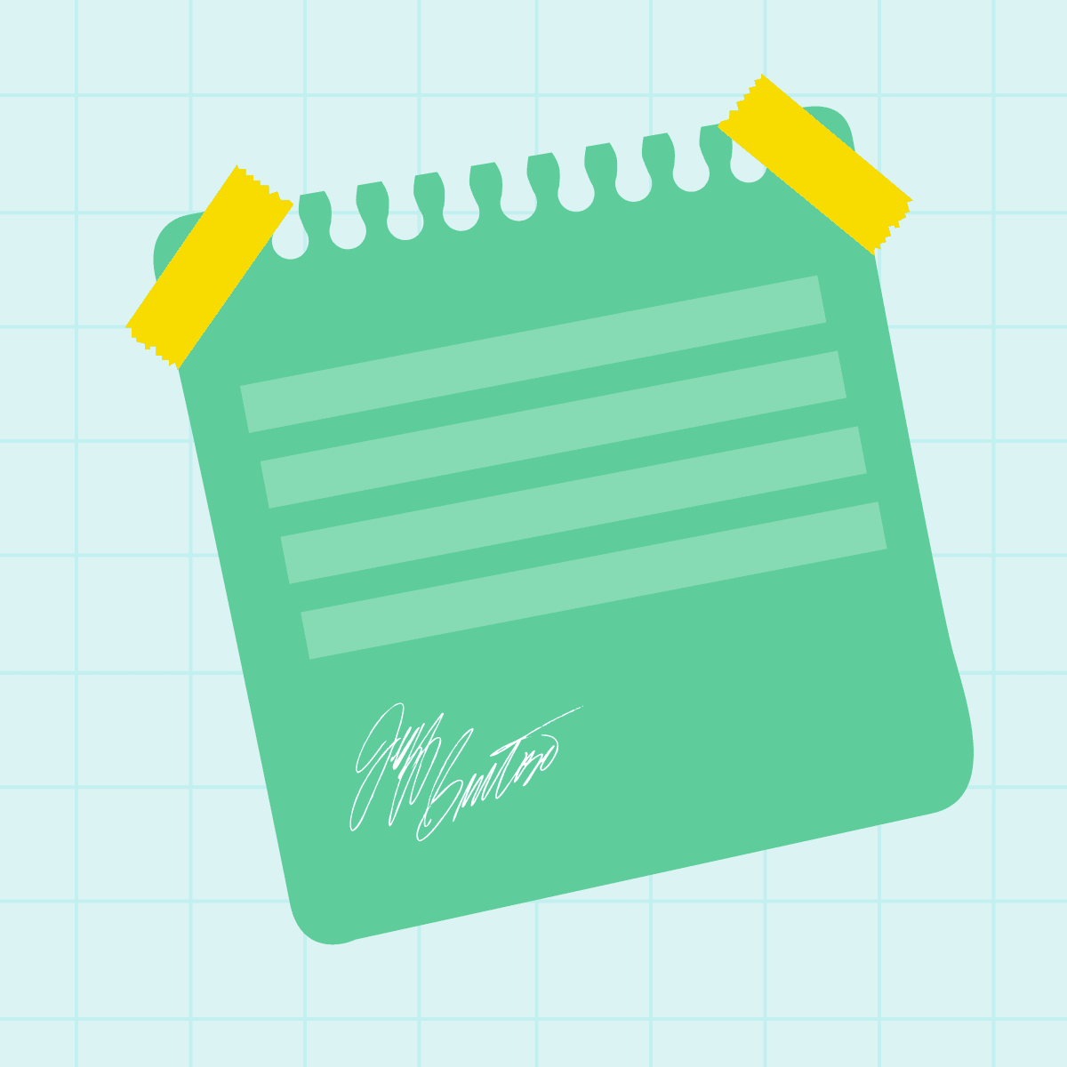 Illustration of a signed letter of recommendation